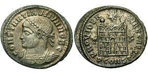  AE3 / 1 Фолліс Римська імперія (27BC-395) Бронза Констанцій II (317 - 361)