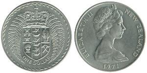 1 Dollar 新西兰 镍/銅 伊丽莎白二世 (1926-2022)