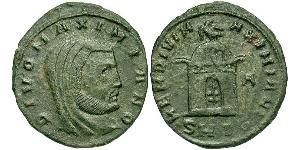 1 Follis Roman Empire (27BC-395) Bronze Galerius Maximianus (260-311)