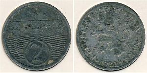 2 Heller Czechoslovakia (1918-1992) Zinc 