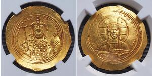 1 Histamenon Byzantine Empire (330-1453) Gold Constantine IX Monomachus (1000-1055)