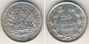 20 Centavo Nicaragua Silver 