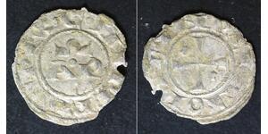 BRINDISI (Italy) Denaro ND - Billon - Henricus VI & Constanza (1195-1196) - 1020