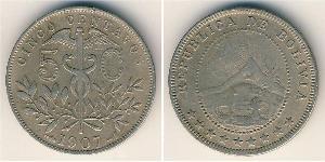 5 Centavo Plurinational State of Bolivia (1825 - ) Copper/Nickel 