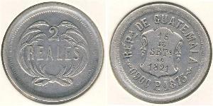 2 Real Guatemala Argent 