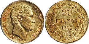 20 Franc Belgien Gold Leopold I. (Belgien) (1790-1865)