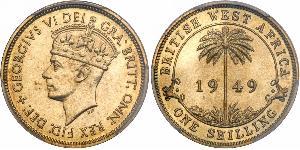 1 Shilling British West Africa (1780 - 1960) Brass George VI (1895-1952)