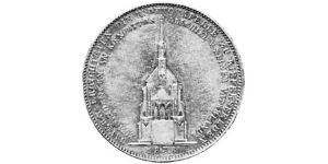 1 Thaler 巴伐利亞王國 (1806 - 1918) 銀 路德维希一世 (巴伐利亚)