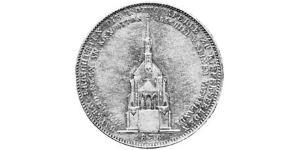 1 Thaler Royaume de Bavière (1806 - 1918) Argent Louis Ier de Bavière(1786 – 1868)