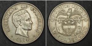  
  
 1934, Colombia (Republic). Nice Silver 50 Centavos Coin. San Francisco mint! 
  
  Mint Year: 1934 Reference: KM-274. Denomination: 50 Centavos Mint Place: San Francisco (S) Condition: A ni ...
