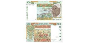 WEST AFRICAN STATE   BURKINA FASO  500 FRANCS 2000 UNC