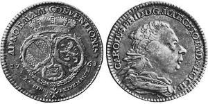 1 Thaler Margrave of Baden-Durlach (1535 - 1771) 銀 