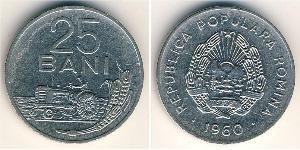 25 Ban Socialist Republic of Romania (1947-1989) Nickel/Stahl 