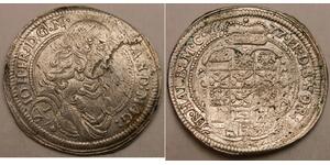 BRANDENBURG ANSBACH (Germany) 1/6 Thaler 1677 -Silver- Lamination - VF/XF -1182*