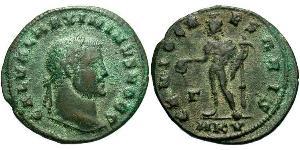 1 Follis Römische Kaiserzeit (27BC-395) Bronze Maximinus II (270 - 313)