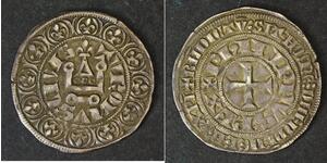 FRANCE Gross Tournois ND - Silver - Philipp III. or IV. (1280-1314) - VF - 4530