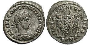 1 Follis /  AE3 Imperio romano (27BC-395) Bronce Constancio II (317 - 361)