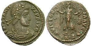 1 Follis /  AE4 Empire romain (27BC-395) Bronze Constance II (317 - 361)