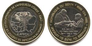 6000 Franc Benin Bimetal 