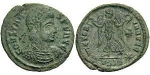 1 Follis /  AE4 Empire romain (27BC-395) Bronze Constant I (320-350)