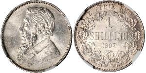 1 Shilling South Africa Silver Paul Kruger (1825 - 1904)