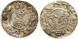 1 Denaro Boemia Argento Wratislaus II of Bohemia (?-1092)