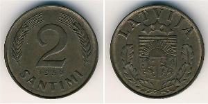 2 Santims Latvia Bronze 