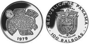 100 Balboa Panamá Oro 