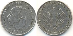 2 Mark West Germany (1949-1990) Copper/Nickel 