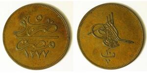 EGYPT 10 Para AH1277//5 (1864) - Bronze - Abdul Aziz - VF/XF - 2504