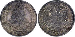 1/2 Thaler Reino de Hungría (1000-1918) Plata Leopoldo I de Habsburgo(1640-1705)