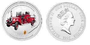 1 Dólar Islas Cook Plata Isabel II (1926-2022)
