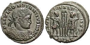  AE3 / 1 Фоллис Римская империя (27BC-395) Бронза Констанций II (317 - 361)