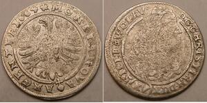 SILESIA LIEGNITZ BRIEG 15 Kreuzer 1664 - Silver - Christian - VF - 1185 *