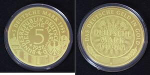 5 Марка Німеччина Золото 
