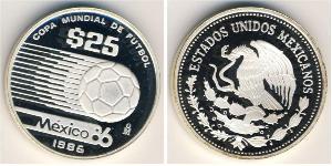 25 Peso United Mexican States (1867 - ) Silver 