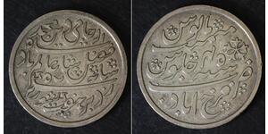 INDIA (Bengal Presidency) 1 Rupee ND//45 - Silver 0.909 - XF - 2488