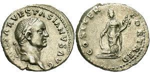 1 Denarius Römische Kaiserzeit (27BC-395) Silber Vespasian (9-79)