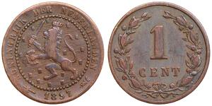 Netherlands - 1 Cent 1897 - Key Date