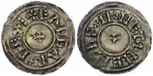 1 Пені Королівство Англія (927-1649,1660-1707) Срібло Едгар (943-975)