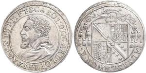 1593,Frankreich-Straßburg, bischöfliche Münzstätte. Karl von Lothringen 1593-1607. 1/4 Taler o.J. E.u.L. 254 var. Vorzüglich +.