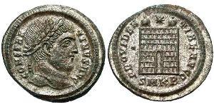 1 Follis /  AE3 Roman Empire (27BC-395) Bronze Constantine I (272 - 337)