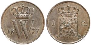 Netherlands - 1 Cent 1877 - Nice Quality - 1e Type