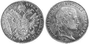 1 Thaler Impero austriaco (1804-1867) Argento 