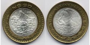 50 Centavo México (1867 - ) Bimetal 