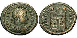 1 Follis /  AE3 Impero romano (27BC-395) Bronzo Crispo (305 - 326)