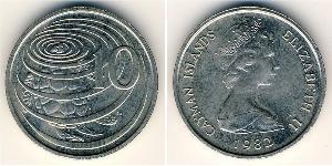 10 Cent Islas Caimán Níquel/Cobre 