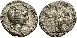 1 Денарий Римская империя (27BC-395) Серебро Юлия Домна (?-217)