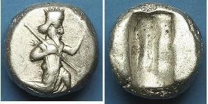 1 SIGLOS Persia / Impero achemenide (550–330 BC) Argento 