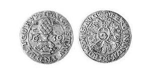 2 Kreuzer Augsburgo (1276 - 1803) Plata Fernando II de Habsburgo(1578 -1637)